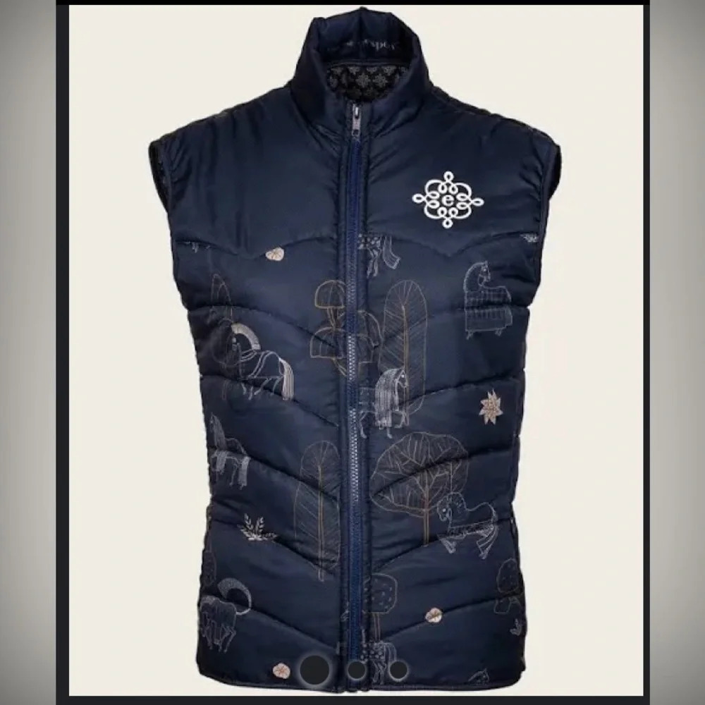 ! Espoir Navy Magic Sleeveless Puffer Vest XL